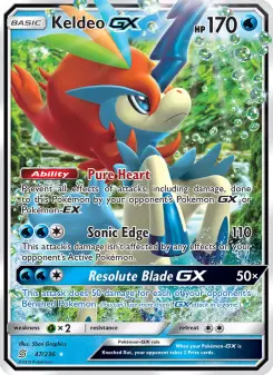 Keldeo GX — carte 47 de l’extension Harmonie des Esprits