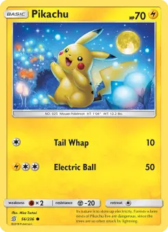 Pikachu — carte 56 de l’extension Harmonie des Esprits
