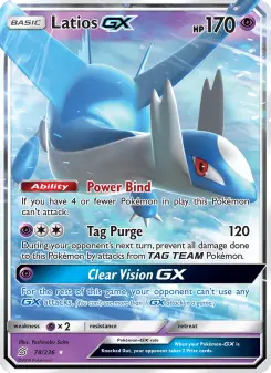 Latios GX — carte 78 de l’extension Harmonie des Esprits