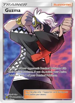 Guzma — carte SV84 de l’extension Destinées Occultes Coffre Étincelant