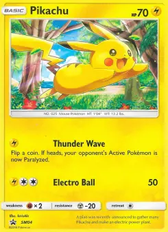 Pikachu — carte SM04 de l’extension Promo SM