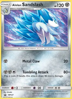 Sablaireau d’Alola — carte SM127 de l’extension Promo SM