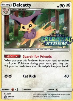 Delcatty — carte SM132 de l’extension Promo SM