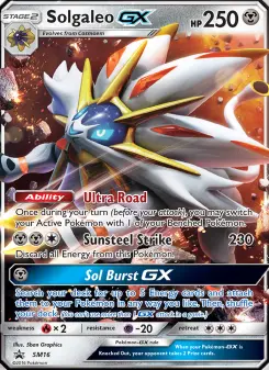 Solgaleo GX — carte SM16 de l’extension Promo SM