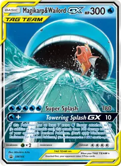 Magicarpe et Wailord GX — carte SM166 de l’extension Promo SM