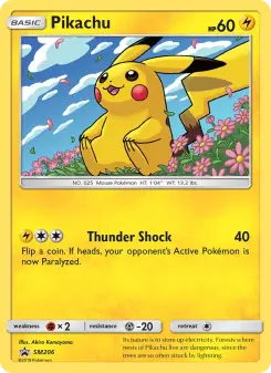 Pikachu — carte SM206 de l’extension Promo SM