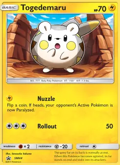 Togedemaru — carte SM44 de l’extension Promo SM