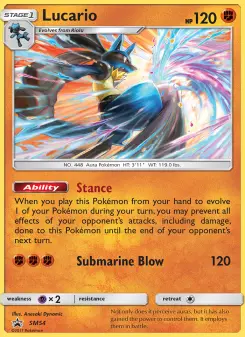 Lucario — carte SM54 de l’extension Promo SM