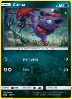 Zorua — carte SM83 de l’extension Promo SM