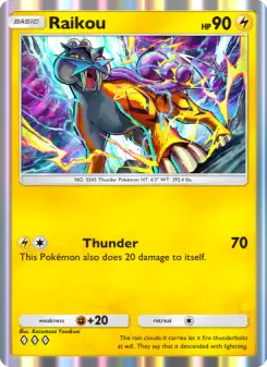 Raikou — carte 071 de l’extension Sagesse Entre Ciel et Mer