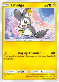Emolga — carte 072 de l’extension Sagesse Entre Ciel et Mer