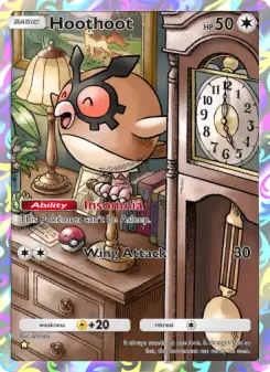 Hoothoot — carte 182 de l’extension Sagesse Entre Ciel et Mer