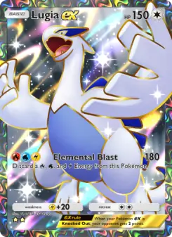 Lugia-ex — carte 195 de l’extension Sagesse Entre Ciel et Mer