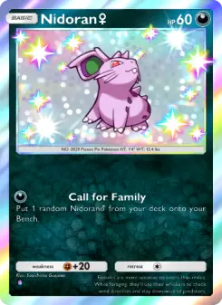 Nidoran♀ — carte 223 de l’extension Sagesse Entre Ciel et Mer