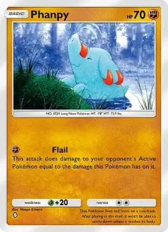 Phanpy — carte 043 de l’extension Source Secrète