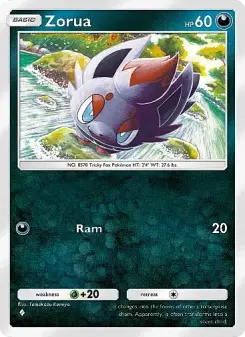 Zorua — carte 049 de l’extension Source Secrète