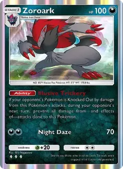 Zoroark — carte 050 de l’extension Source Secrète