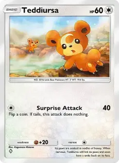 Teddiursa — carte 060 de l’extension Source Secrète