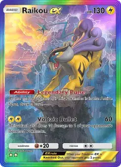 Raikou-ex — carte 088 de l’extension Source Secrète