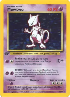 Mewtwo — carte 10 de l’extension Set de Base