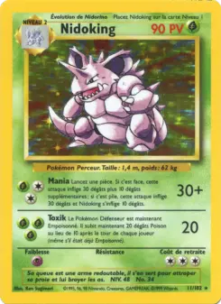 Nidoking — carte 11 de l’extension Set de Base