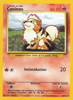 Caninos — carte 28 de l’extension Set de Base