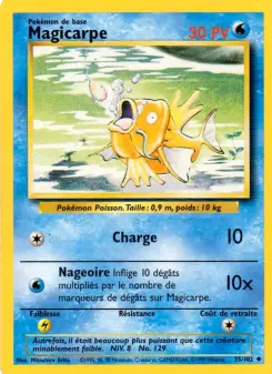 Magicarpe — carte 35 de l’extension Set de Base