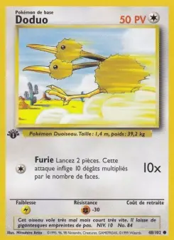 Doduo — carte 48 de l’extension Set de Base