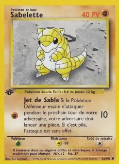 Sabelette — carte 62 de l’extension Set de Base