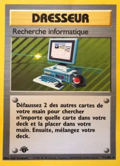 Recherche informatique — carte 71 de l’extension Set de Base