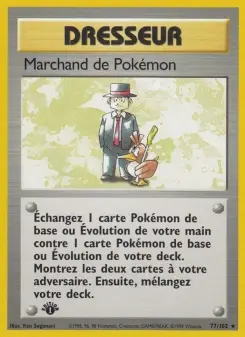 Marchand de Pokémon — carte 77 de l’extension Set de Base