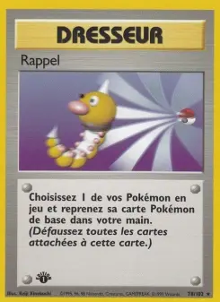 Rappel — carte 78 de l’extension Set de Base
