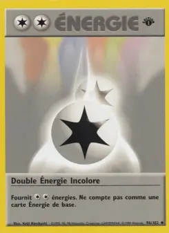 Double Énergie Incolore — carte 96 de l’extension Set de Base