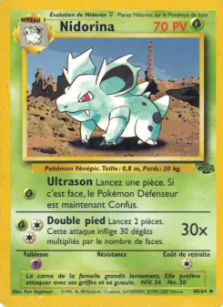 Nidorina — carte 40 de l’extension Jungle