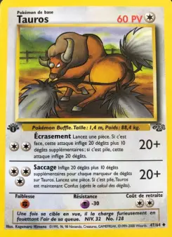 Tauros — carte 47 de l’extension Jungle