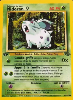 Nidoran ♀ — carte 57 de l’extension Jungle