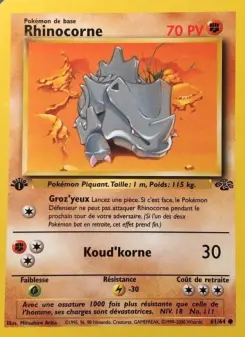 Rhinocorne — carte 61 de l’extension Jungle