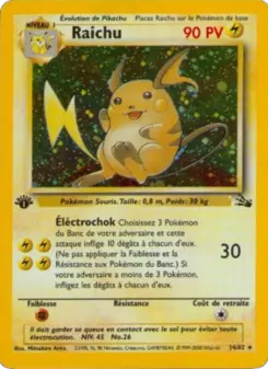 Raichu — carte 14 de l’extension Fossile