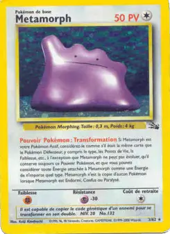 Metamorph — carte 3 de l’extension Fossile