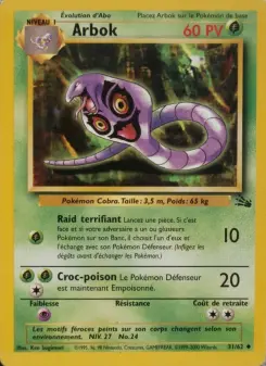 Arbok — carte 31 de l’extension Fossile