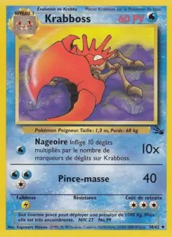 Krabboss — carte 38 de l’extension Fossile