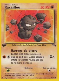 Racaillou — carte 47 de l’extension Fossile