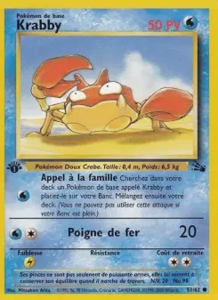 Krabby — carte 51 de l’extension Fossile