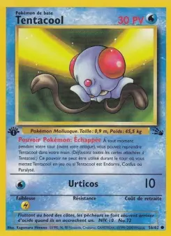 Tentacool — carte 56 de l’extension Fossile