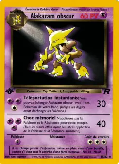 Alakazam obscur — carte 18 de l’extension Team Rocket