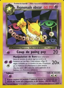 Hypnomade obscur — carte 26 de l’extension Team Rocket