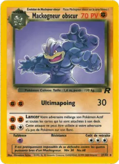 Mackogneur obscur — carte 27 de l’extension Team Rocket