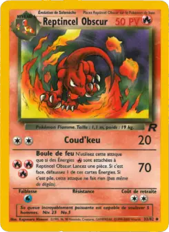 Reptincel Obscur — carte 32 de l’extension Team Rocket