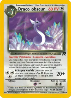 Draco obscur — carte 33 de l’extension Team Rocket