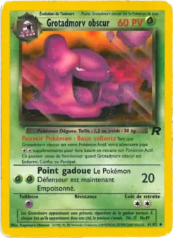 Grotadmorv obscur — carte 41 de l’extension Team Rocket